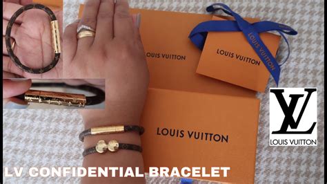 louis vuitton damier chain bracelet|louis vuitton confidential bracelet.